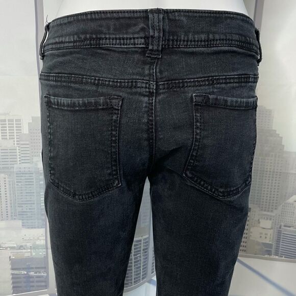 Mossimo Black Faded Skinny Denim Jeggings Size 6 - Picture 2 of 12